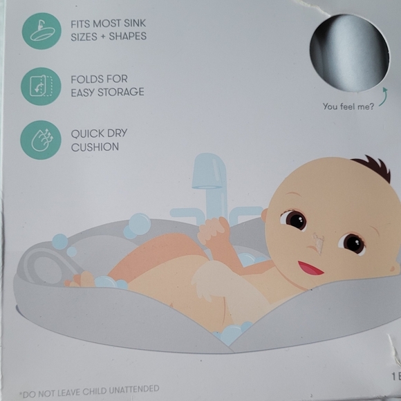FRIDABABY SOFT SINK BABY BATH SOFT FOLDABLE TUB GREY IN BOX - Picture 8 of 12
